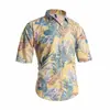 Camisa de Playa de Verano para Hombre con Estampado Hawaiano de Manga Corta Floral para Niños, Transfronteriza AliExpress Amazon Europa y América