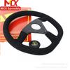 Volante de Liberación Rápida para Modificación de Coche Más Vendido Transfronterizo 14 pulgadas Ovalado Tipo D Cuero Gamuza Estilo Plano Universal