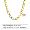 Acero Inoxidable Marco Cruzado Plano Cadena Oro 18K Conjunto de Pulsera y Collar Joyería Agua Arroyo Primavera BR-1763