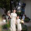 Qipao para Madre e Hija Conjuntos 2026 Nuevo Estilo Qipao Mejorado Estilo Chino para Niños Vestido Transpirable para Uso Diario