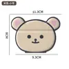 Espelho de Maquiagem Dobrável Rilakkuma em Estoque para Atacado, Espelho de Maquiagem Portátil de Alta Definição Ajustável para Estudantes e Uso Doméstico, Espelho de Maquiagem para Presente