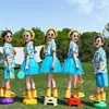 Fantasias de Cheerleader para Crianças para o Dia das Crianças, Fantasias para Eventos Esportivos Escolares, Fotos de Formatura do Jardim de Infância, Fantasias para Apresentações de Dança