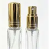Botella dispensadora de perfume de vidrio de 10 ml Botella de muestra de perfume con tapa de rosca Botella de perfume portátil Botella de perfume