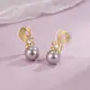 Porta Espiral de Mosquito com Pérola e Diamante Único Clipe de Orelha Estilo Coreano Elegante Suave Brincos para o Dia a Dia Sem Furo na Orelha Brincos Simples para Meninas