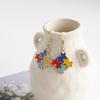 Joyería Hecha a Mano con Goteo de Aceite Accesorios Pequeños Frescos Simples Estilo Hyon Elegante Costura Amor Diamante Pendientes Pendientes Material