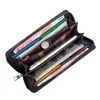 Bolso de mano tipo clutch largo con cremallera para hombre de fábrica, billetera casual de negocios con múltiples tarjetas, envío directo disponible