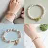 Pulsera de Perlas de Agua Dulce Natural con Cuentas para Mujer, Lujo Ligero, Gama Alta, Exquisita y de Moda, Joyería al por Mayor de Pulseras de Perlas de Agua Dulce