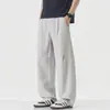 Roupas Masculinas Fengshe / Verão Finas Estilo Americano Tendência Japonês Retrô Tridimensional Linho Largas Retas Calças Casuais para Homens