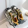 Outono de 2026 Novo Estilo Casual Moda Tênis Esportivo para Homens e Mulheres Malha Respirável Leve Versátil Color Blocking Tênis de Corrida