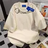 Camiseta Holgada de Manga Corta con Estampado Americano de Hello Kitty para Mujer Verano 2025 con Lindo Graffiti Cuello Redondo