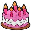 Lindo Portalápices de Dibujos Animados de Pastel de Cumpleaños Portajoyas Parche Adhesivo Suave de PVC Bolígrafo de Bola DIY Bolígrafo Neutro Set de Bolígrafos Set Decorativo
