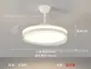 Nueva Luz de Ventilador Moderna para Sala de Estar Estilo Vintage Crema Protección Ocular Silenciosa Viento Fuerte Simple para Dormitorio Comedor Luz de Ventilador Eléctrico