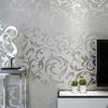 Papel de Parede Clássico Europeu 3D Em Relevo Não Tecido Cinza Damasco Quarto Sala de Estar Parede de Fundo