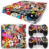 Console de Jogo Ps4 Slim Adesivo de Corpo Inteiro Skin Adesivo Bomb Skin Filme Colorido de Corpo Inteiro
