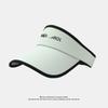 UPF50 Guarda-sol Chapéu Esportes ao ar livre masculinos e femininos Chapéu de sol Duplo Ice Silk Anti-UV Air Top Hat Verão