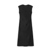 Vestido Colete Sleeveless Elegante Retro Francês Estilo Hepburn para Mulheres, Novo Modelo Início da Primavera 2026, Vestido Preto Básico de Gola Redonda