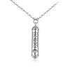 Collar de mantra de compasión de plata esterlina s925 para hombres y mujeres, colgante de amuleto para pareja, caja gawu, joyería de plata de estilo étnico vintage