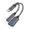 Adecuado para teléfonos Android Cable Adaptador Otg Tipo-C a Usb3.0 Adaptador Dos en Uno Carga Rápida Pd30W