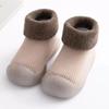 Ventas Directas de Fábrica Zapatos para Caminar de Bebé Modelos Otoño e Invierno con Forro de Felpa, Suela Gruesa Suave, Zapatos Ligeros para Bebés de 0 a 3 Años