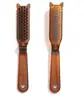 Peine plegable de ámbar imitación cerda de jabalí antiestático no daña el cuero cabelludo peine para el cabello pequeño y portátil peine de viaje 26 gramos