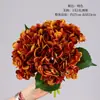 Flores Artificiales 3 Piezas 1 Ramo Hortensia Flores Falsas de Seda Flor Falsa Artificial Ramo de Hortensia Decoración de Mesa Auxiliar de Sala de Estar Arreglo Floral