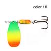 Cebo Rotatorio de Lentejuelas FTK para Pesca con Señuelo Color Degradado Lanzamiento Lejano Pesca en el Mar Perca con Tres Anzuelos de Ancla Venta al por Mayor Transfronteriza