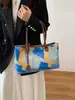 Bolsa de Gran Capacidad para Mujer 2025 Nueva Moda Otoño Estilo Perezoso Simple Bolso de Hombro Ropa de Trabajo Bolso de Mano Tote Casual