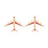 Pendientes de aleación con forma de avión, divertidos y europeos y americanos, con diseño personalizado, divertidos pendientes de dibujos animados, pendientes transfronterizos para mujer.