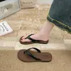 Chinelos Planos de Praia para Mulheres, Uso Externo de Verão, Simples, Resistentes ao Desgaste, Antiderrapantes, para Banho, Impermeáveis, Sandálias de Compras