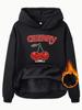Amazon eBay estação independente comércio exterior CHERRY suéter estampado confortável camisa casual suéter feminino forrado de lã atacado