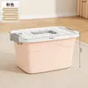 Caja de Almacenamiento con Tapa Organizador de Ropa de Plástico con Tapa Caja de Almacenamiento para Armario Caja para Artículos Varios Organizador de Almacenamiento para Dormitorio Hogar
