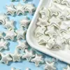 Colgante de concha de color perla artificial acrílica con agujeros, cuentas perforadas de color concha de estrella de mar y caracola para accesorios de joyería DIY