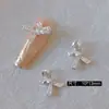 Lz Novos Acessórios para Nail Art Laço Zircônia Super Brilhante de Alta Qualidade Decoração de Unha Laço de Fita Acessórios de Unha Vestíveis