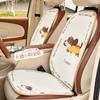 Cojín para Asiento de Coche Universal para Todas las Estaciones Lindo Dibujo Animado Coche Transpirable Funda de Asiento Cojín de Asiento Interior de Coche Creativo