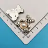 Galvanizado Oso Artificial Pajarita Copo de Nieve Corona Flor Plástico Accesorios Diadema DIY Agarrador Funda de Teléfono Celular Hebilla de Zapato Pegatina