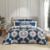 Funda de edredón floral y fundas de almohada, juego de tres piezas, impresión y teñido digital, fabricante, venta al por mayor transfronteriza, juegos europeos y americanos para la cama