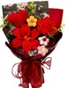 Ramo de Flores de Hilo Tejido a Mano, Flores Artificiales para el Día de la Madre, Cumpleaños, Temporada de Graduación, Ceremonia de Mayoría de Edad, Regalo Souvenir
