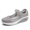 Comercio Exterior Transfronterizo Tallas Grandes Zapatos de Salón para Mujer 2026 Nuevos Zapatos de Salón de Malla Color Sólido con Amortiguación de Aire y Velcro de Caña Baja para Mujer