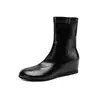 Botines de Nicho Botas Vaqueras Modelo Nuevo Otoño/Invierno 2026 con Aumento Interno de Altura de 4 cm, Botas y Botines de Nicho Versátiles Vintage Hechos a Mano