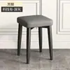 Bancos de Uso Doméstico Levemente Luxuosos com Estofamento Macio, Bancos Modernos Minimalistas para Jantar, Bancos Baixos, Bancos para Trocar Sapatos na Entrada, Bancos Empilháveis
