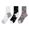 Calcetines de estilo Ins, Lindos Dibujos Animados, de Media Pantorrilla, Hechos de Algodón de Xinjiang, Grado 10A, Antibacterianos, Sin Costuras, Transpirables, Absorbentes del Sudor, Versátiles, Amigables con la Piel, para Mujer