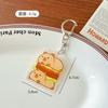 Capabala chaveiro bonito capivara acrílico pingente estudante mochila lápis estojo decoração pequenos acessórios pequeno presente