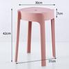 Banco de Plástico para el Hogar Apilable Banco Ciclón Simple Sala de Estar Mesa de Comedor Banco Redondo Portátil Banco Molino de Viento Banco Creativo