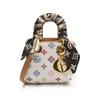 2025 Nova Textura de Luxo Leve Floral Vintage Bolsa de Ombro Princesa Diana Versátil Ins Transversal Pequena Quadrada