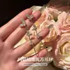 Pendientes de borla de mariposa con diamante brillante, aguja de plata de ley S999, dulces, frescos y lujosos, pendientes de alta gama, nuevo estilo 2026