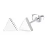 Pendientes de acero inoxidable transfronterizos pendientes de triángulo Europa y Estados Unidos personalidad simple 4mm 6mm 8mm Amazon AliExpress