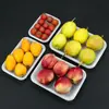 Bandeja Descartável para Alimentos Frescos Caixa de Embalagem para Frutas de Supermercado Caixa Retangular de Plástico para Levar Comida Caixa para Conservar Legumes Frescos