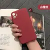 Funda de silicona líquida para Apple 14Promax, iPhone 12, con orificio fino, funda protectora anticaídas para X/XR
