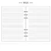 Núcleo Interior de Papel Suelto para Cuaderno en Stock Universal Seis Agujeros Papel Dowling A5 Núcleo de Repuesto Suelto Cuadrículas en Blanco Página Interior de Bloc de Notas