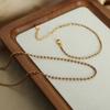 Collar de cadena O colorida de acero de titanio personalizado para combinar con todo temperamento, diseño nicho, pulsera, traje de joyería de la Reina Madre para mujer